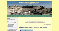 Desktop Screenshot of israel-palestina.info